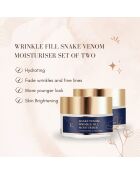 2 cremas hidratantes antiarrugas con veneno de serpiente, 2 x 50 ml