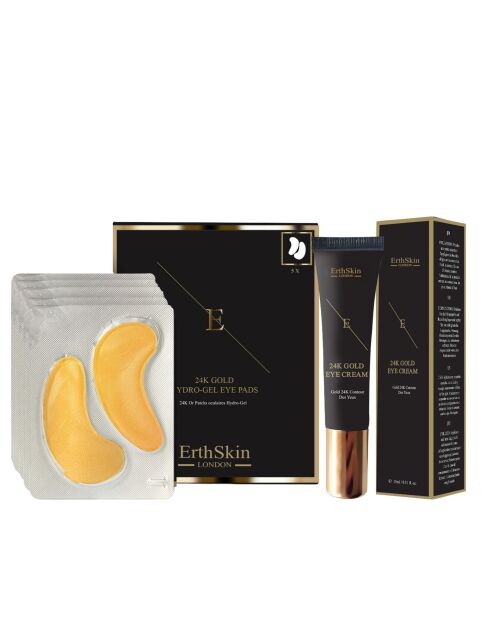 24k Gold Set Augenkonturcreme mit Augenkonturpflastern — 2 Stück