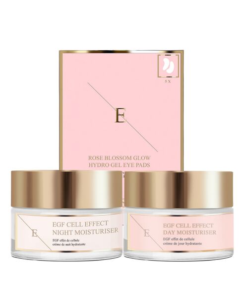 Set EGF Cell Effect Crème de jour + Crème de nuit + Patchs contour des yeux - 3 pièces