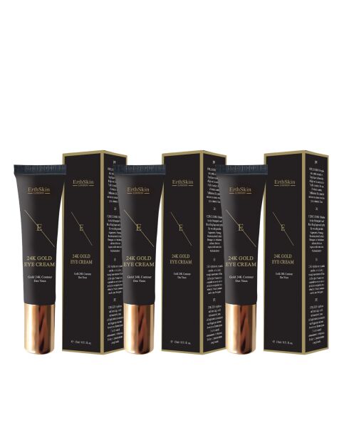 Augenkonturcreme aus 24-karätigem Gold, 3 Stück