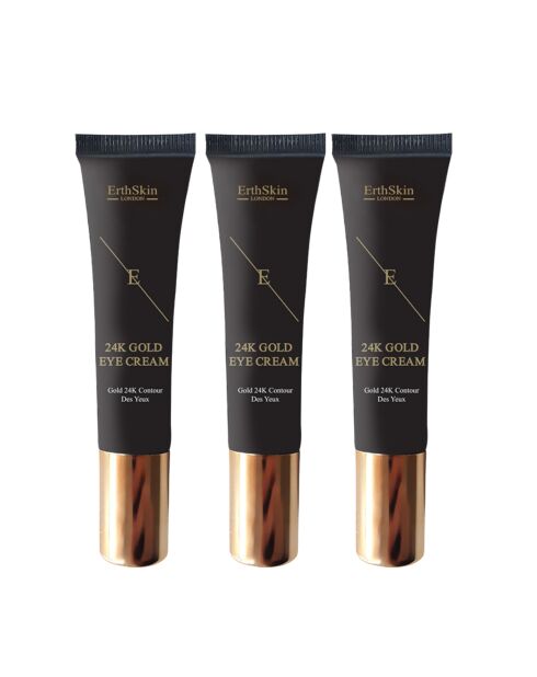 Augenkonturcreme aus 24-karätigem Gold, 3 Stück