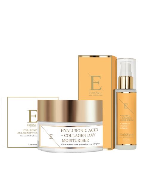 Vitamin C Elixir Serum + Hyaluronzuur Dagcreme Set - 2 stuks