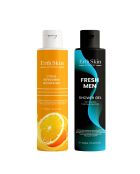 Gel de ducha Fresh Men 300 ml + Gel de ducha refrescante con cítricos 300 ml