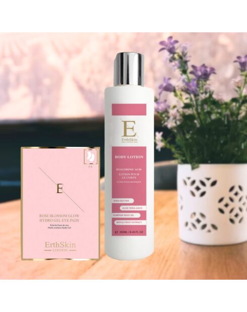 Lozione per il corpo all'acido ialuronico + cerotti per il contorno occhi - 2 pezzi