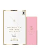 Set de mascarillas Pink Glow con aceite facial, ácido hialurónico y colágeno, 2 piezas