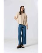 Maglione senza maniche 61099020 Crema