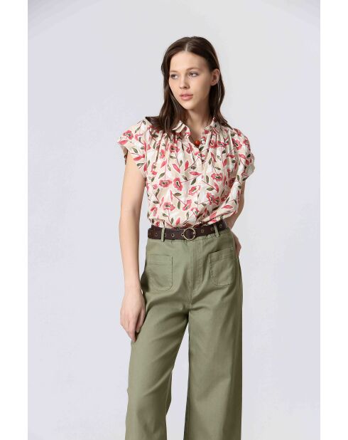 61099020 Camicia crema