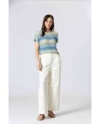 Top in maglia 61099020 Blue