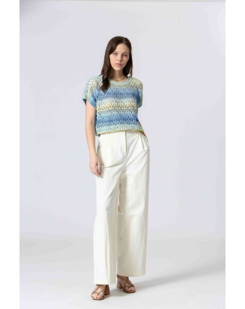 Top in maglia 61099020 Blue