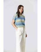 Top in maglia 61099020 Blue