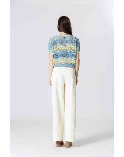 Top in maglia 61099020 Blue