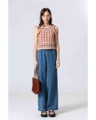 Top in maglia 61099020 Rosso