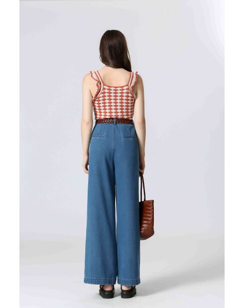 Top in maglia 61099020 Rosso