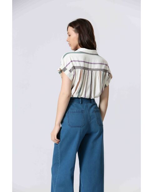 61099020 Crèmekleurig hemd