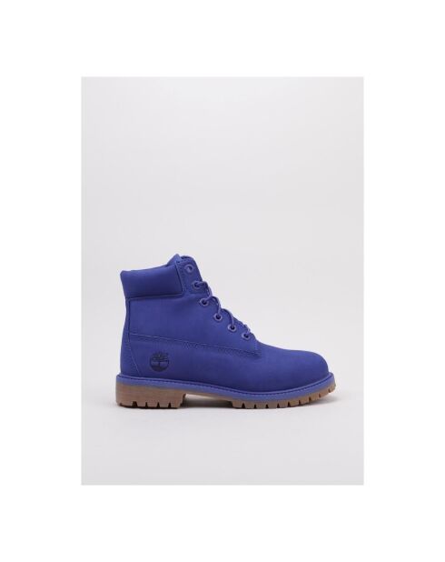 Violette wasserdichte Premium-Lederstiefel