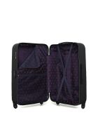 4 koffers voor lang verblijf, medium stay, cabine en cabine XXS Nais 75/65/55/46 cm zwart