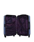 Marianne mittelgroßer Reisekoffer mit 4 Rädern und einem Rad, goldblau