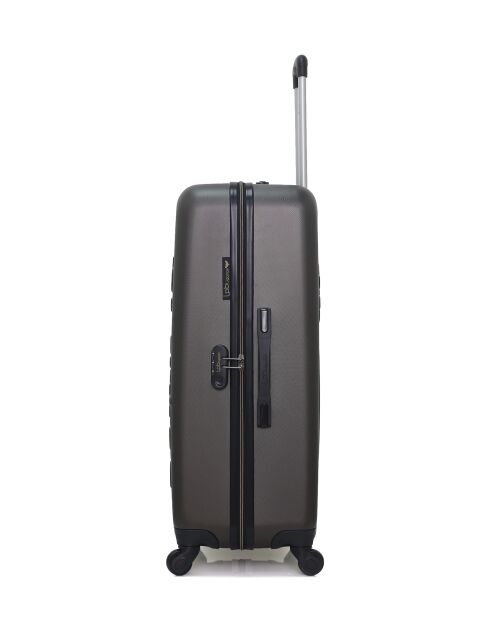 2 Eleonor-Koffer für lange und mittlere Aufenthalte 75/65 cm dunkelgrau