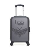 Kabinenkoffer 4 Einzelräder & Vanity Francette-H 50/30 cm dunkelgrau