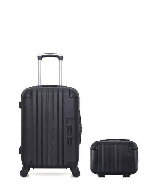 Valise cabine & Vanity Hambourg 55/30 cm noirs