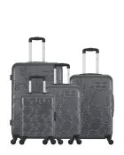 4 Koffer für einen längeren Aufenthalt, mittlere Aufenthalte, Kabine und XXS-Kabine Nais 75/65/55/46 cm
dunkelgrau