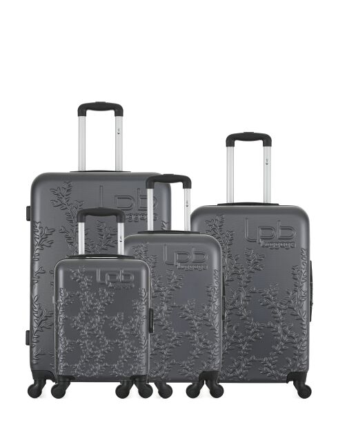 4 Valises long séjour, moyen séjour, cabine et cabine XXS Nais 75/65/55/46 cm
gris foncé