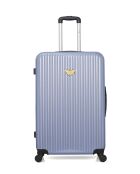 2 Valises long séjour et cabine Agata 75/55 cm bleu doré