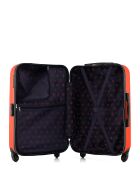 Valise Moyen Séjour 4 roues simples Agata corail