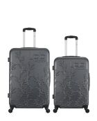 2 Valises long séjour et moyen séjour Nais 75/65 cm gris foncé