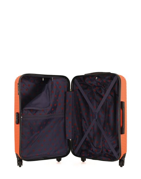Valise Moyen Séjour 4 roues simples Munich corail