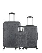 3 valigie per soggiorni lunghi, soggiorno medio e cabina XXS Nais 75/65/46 cm grigio scuro