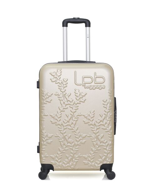 2 Valises moyen séjour et cabine XXS Nais 65/46 cm beiges