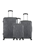 3 valigie per soggiorni lunghi, soggiorno medio e cabina Nais 75/65/55 cm grigio scuro