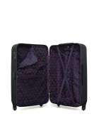 2 Valises long séjour et cabine XXS Marianne 75/46 cm noires