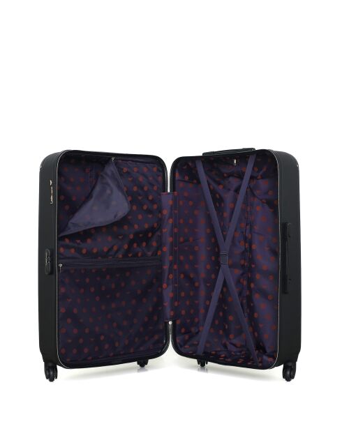 2 Valises long séjour et cabine XXS Marianne 75/46 cm noires