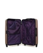 2 Valises long séjour et cabine Agata 75/55 cm rose doré