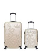 2 valigie da cabina Nais 75/55 cm beige per soggiorni lunghi e cabine