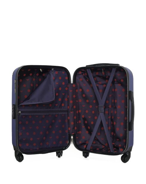 2 Valises cabine et cabine XXS Marianne 55/46 cm marine