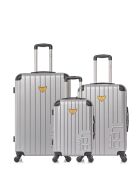 3 Valises long séjour, moyen séjour et cabine Marianne 75/65/55 cm grises
