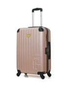 2 Valises moyen séjour et cabine Marianne 65/55 cm rose doré