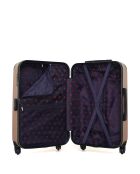 2 Valises moyen séjour et cabine Marianne 65/55 cm rose doré