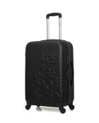 2 Valises moyen séjour et cabine Eleonor 65/55 cm noires