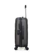Valise cabine & Vanity Eleonor 55/30 cm gris foncé