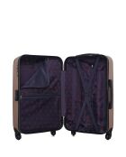 Valise moyen séjour & Vanity Hambourg 65/30 cm rose doré