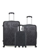 3 Koffer für längere Aufenthalte, mittlere Aufenthalte und Kabine XXS Nais 75/65/46 cm schwarz