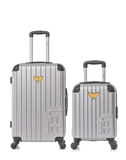 2 XXS Marianne, 65/46 cm, grau, mittelgroße Reise- und Handgepäckkoffer