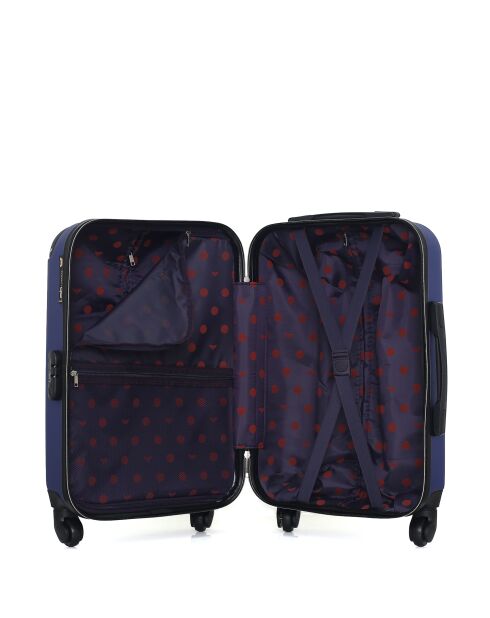 Valise cabine & Vanity Hambourg 55/30 cm marine