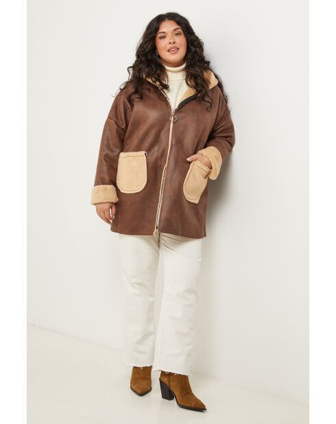 Manteau Loréane Chocolat