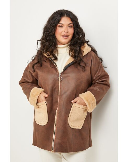 Manteau Loréane Chocolat