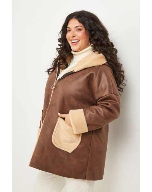 Manteau Loréane Chocolat